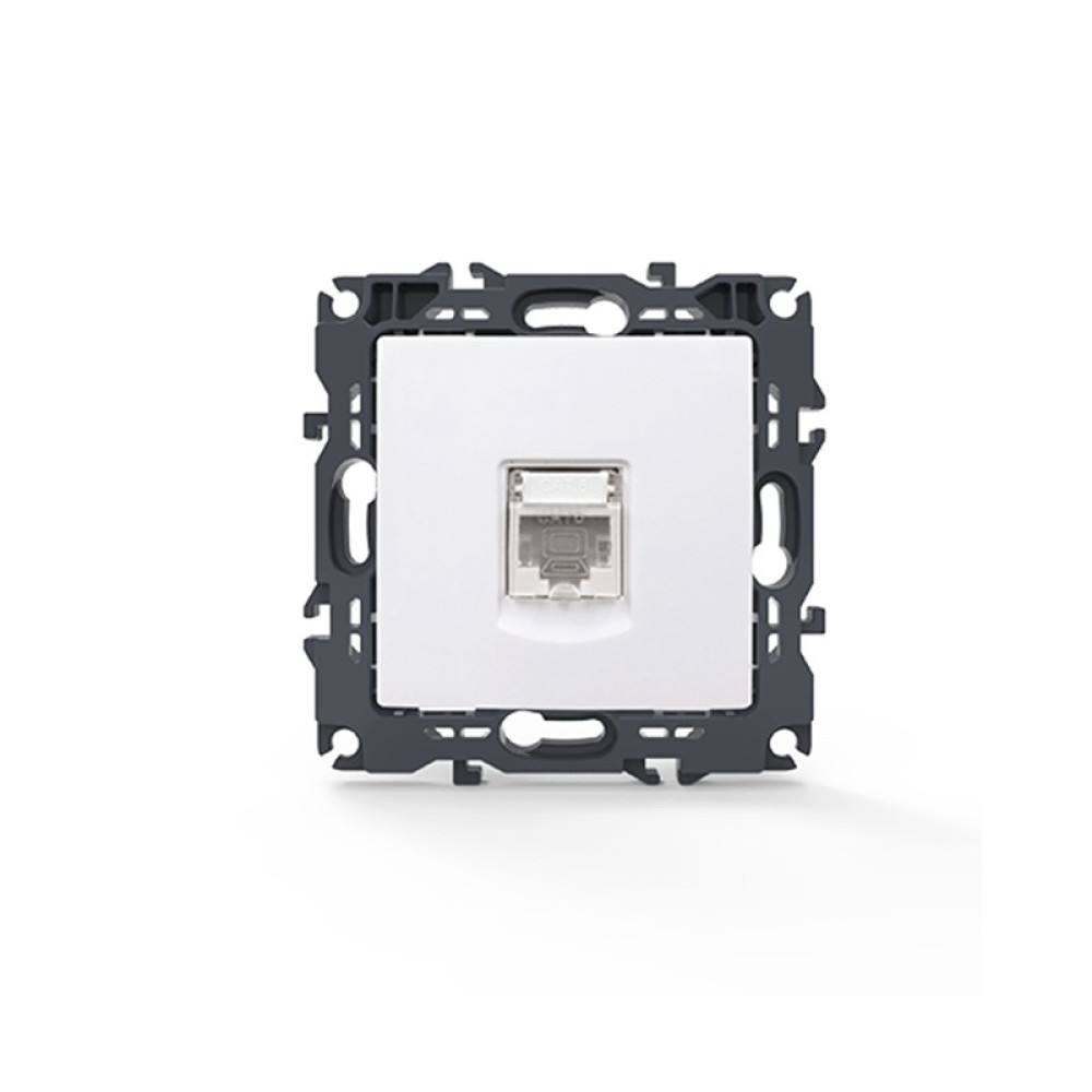 PRIME ΠΡΙΖΑ ΔΙΚΤΥΟΥ ΛΕΥΚΗ 1XRJ45 CAT6 UTP IP20