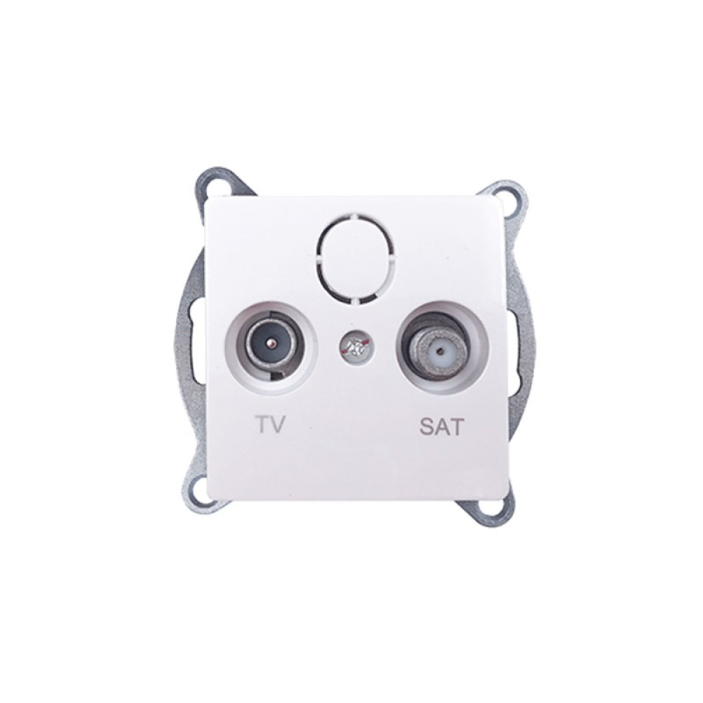 PRIME ΠΡΙΖΑ TV-SAT ΔΙΕΛΕΥΣΗΣ ΛΕΥΚΗ &amp; F ΣΥΝΔΕΣΜΟΣ IP20