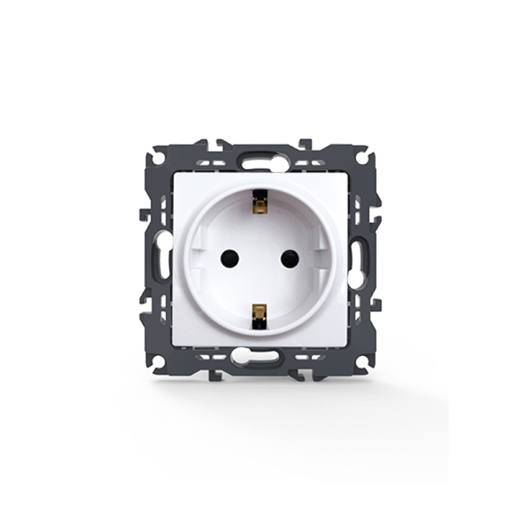 PRIME ΠΡΙΖΑ ΣΟΥΚΟ ΑΣΦΑΛΕΙΑΣ ΛΕΥΚΗ 2P+E 16A 250VAC IP20