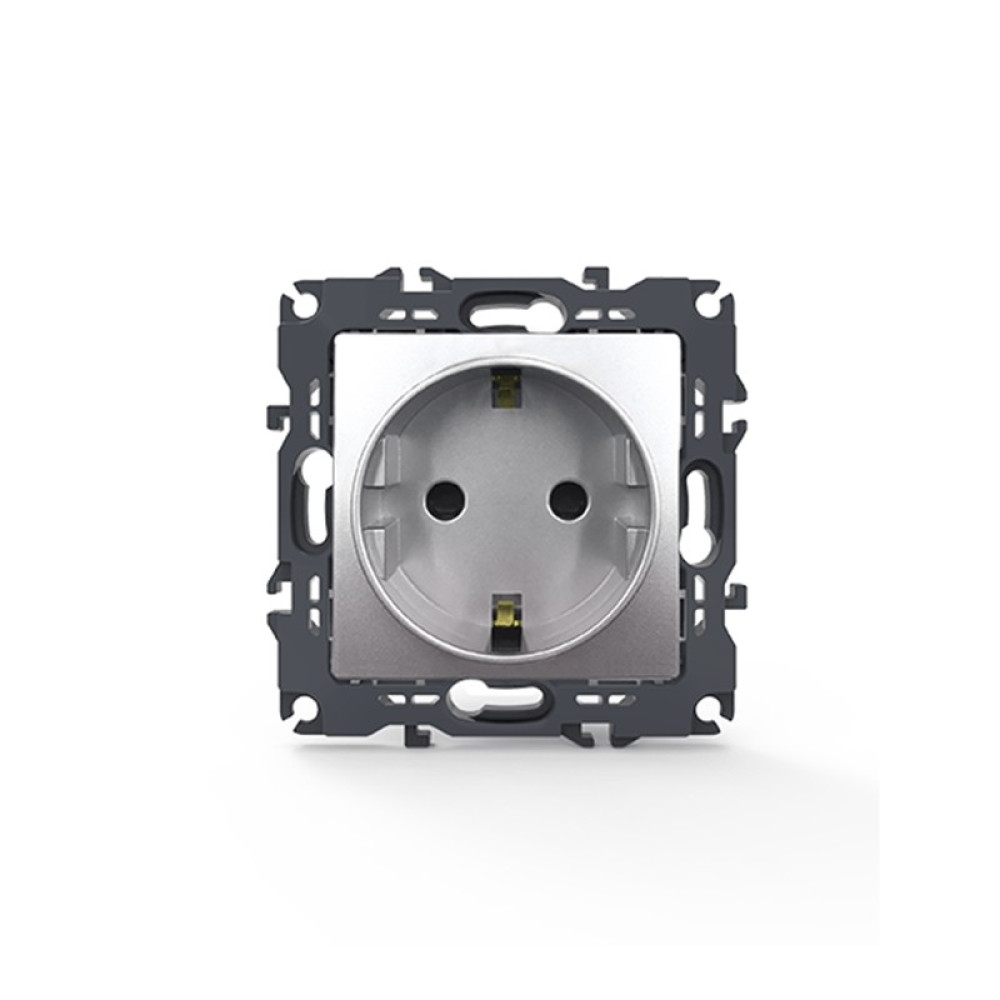 PRIME ΠΡΙΖΑ ΣΟΥΚΟ ΑΣΦΑΛΕΙΑΣ ΜΑΤ ΑΛΟΥΜΙΝΙΟ 2P+E 16A 250VAC IP20
