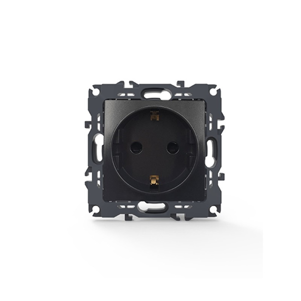 PRIME ΠΡΙΖΑ ΣΟΥΚΟ ΑΣΦΑΛΕΙΑΣ ΜΑΤ ΑΝΘΡΑΚΙ 2P+E 16A 250VAC IP20