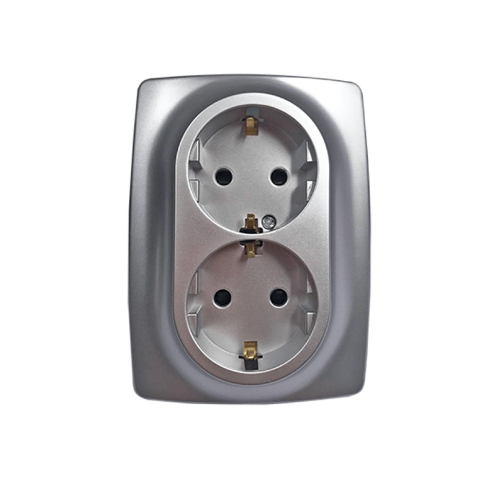 PRIME ΠΡΙΖΑ ΣΟΥΚΟ ΑΣΦΑΛΕΙΑΣ MAT ΑΛΟΥΜΙΝΙΟ 2P+E 16A 250VAC IP20
