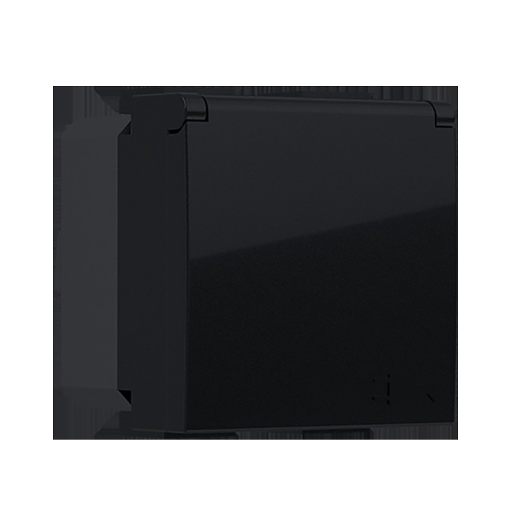MODYS ΠΡΙΖΑ ΣΟΥΚΟ ΚΑΠΑΚΙ ΜΑΥΡΗ ΜΑΤ 2P+E 16A 250VAC IP20