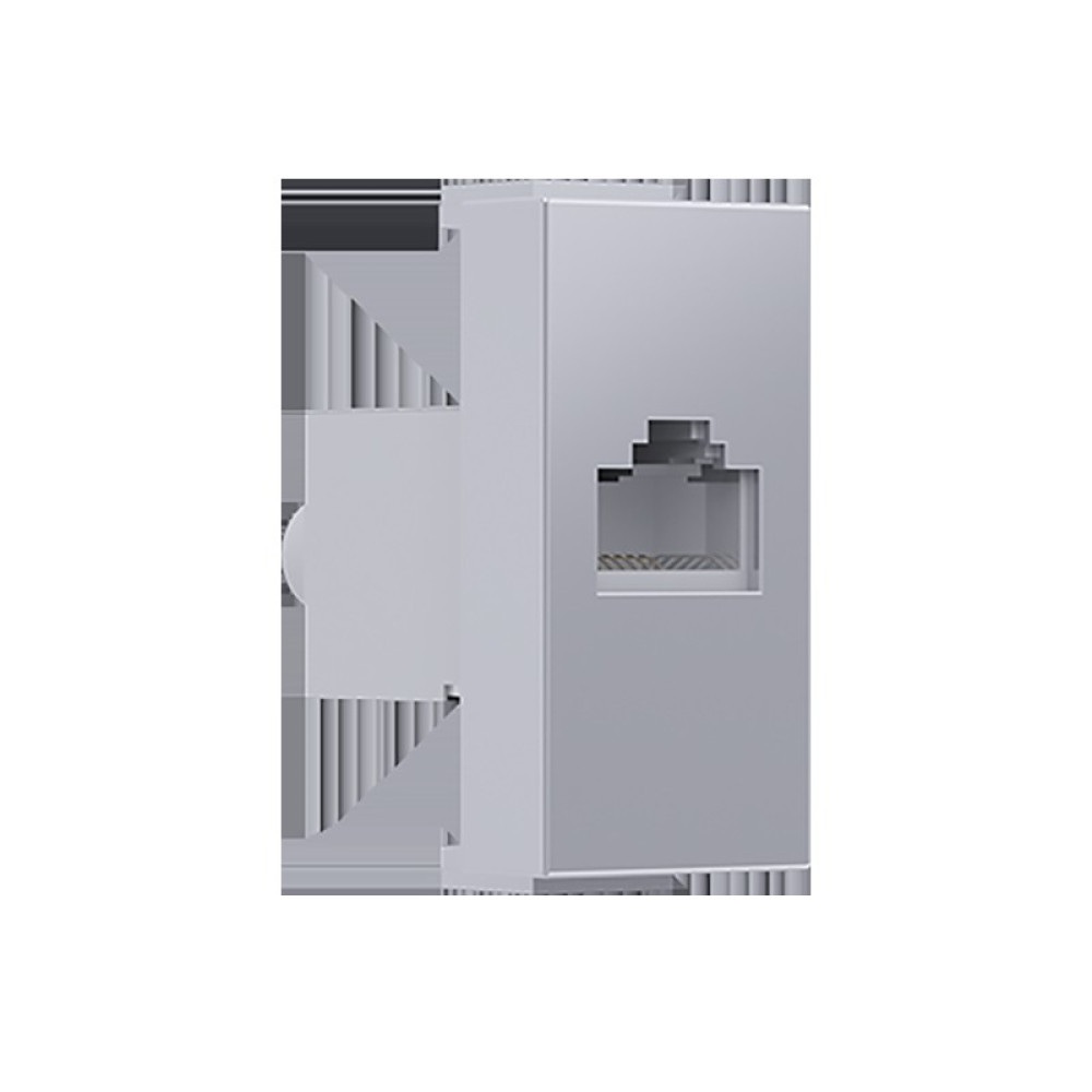 MODYS ΠΡΙΖΑ ΔΙΚΤΥΟΥ ΑΣΗΜΙ RJ45 CAT.6 IP20 ΜΕ ΘΩΡΑΚΙΣΗ