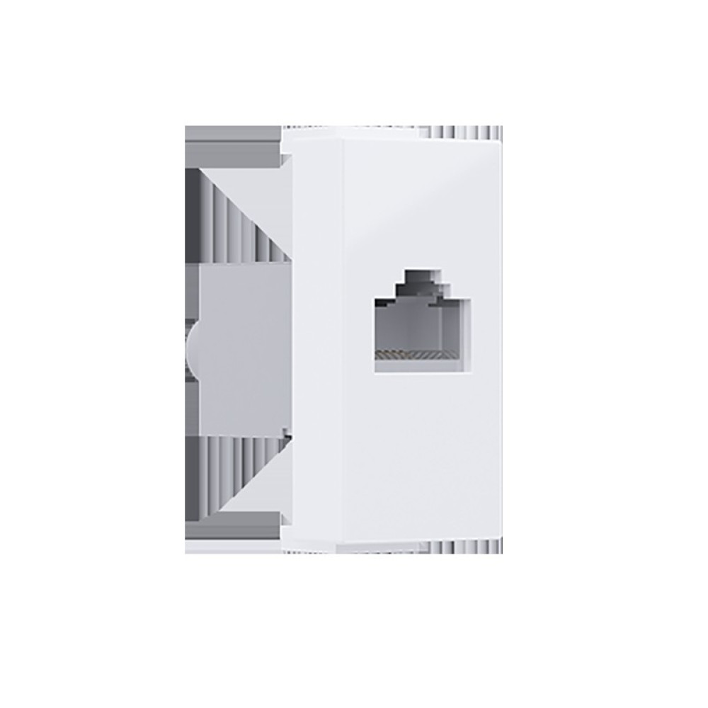 MODYS ΠΡΙΖΑ ΔΙΚΤΥΟΥ ΛΕΥΚΗ RJ45 CAT.6A IP20 ΜΕ ΘΩΡΑΚΙΣΗ