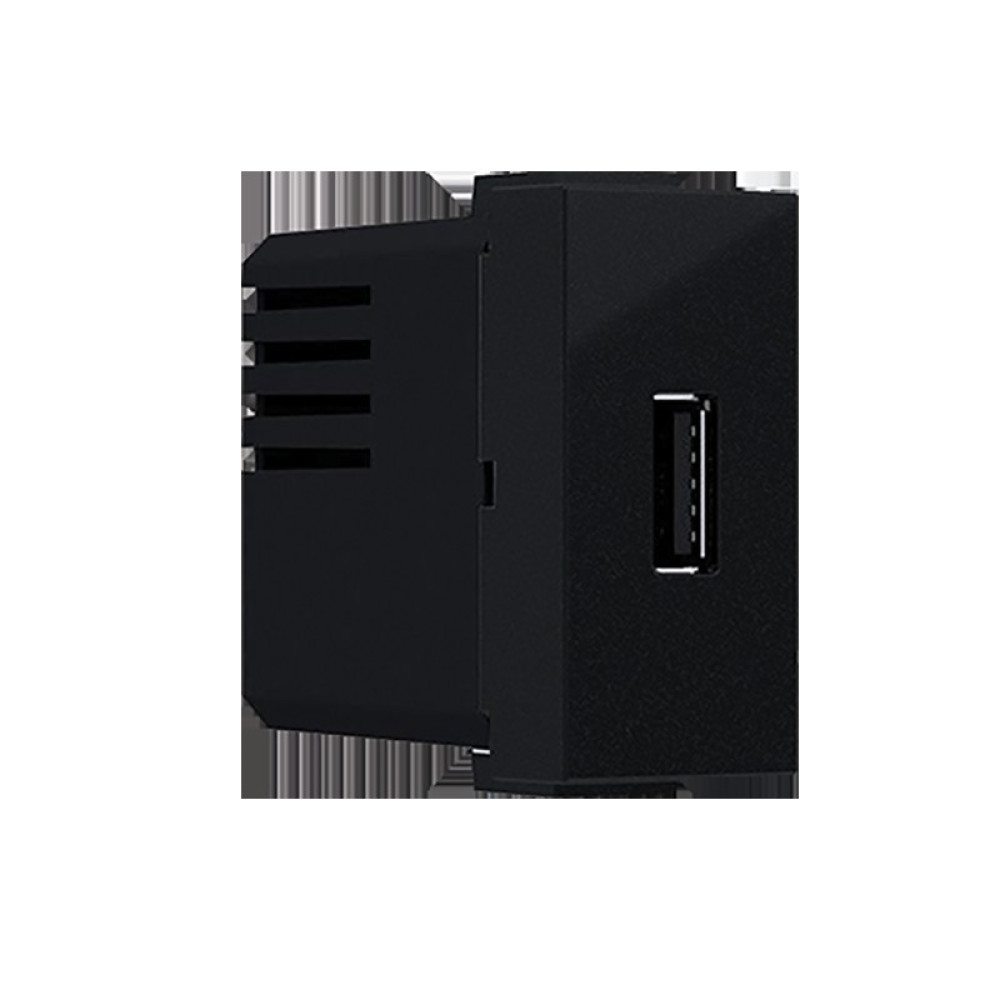 MODYS ΠΡΙΖΑ ΤΡΟΦΟΔΟΣΙΑΣ USB  1XUSB ΜΑΥΡΗ ΜΑΤ 5VDC 1.2A IP20