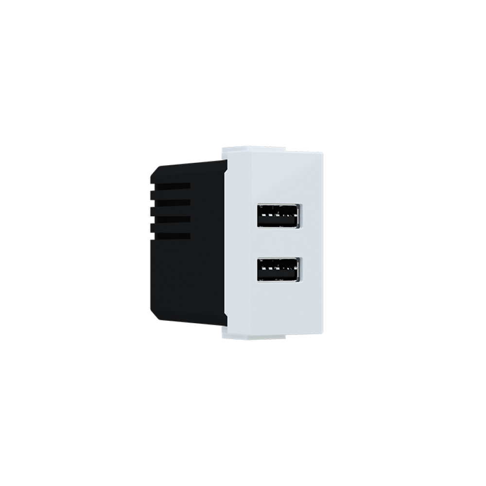 MODYS ΠΡΙΖΑ ΤΡΟΦΟΔΟΣΙΑΣ USB  2XUSB A+C ΛΕΥΚΟ 5VDC 3A IP20