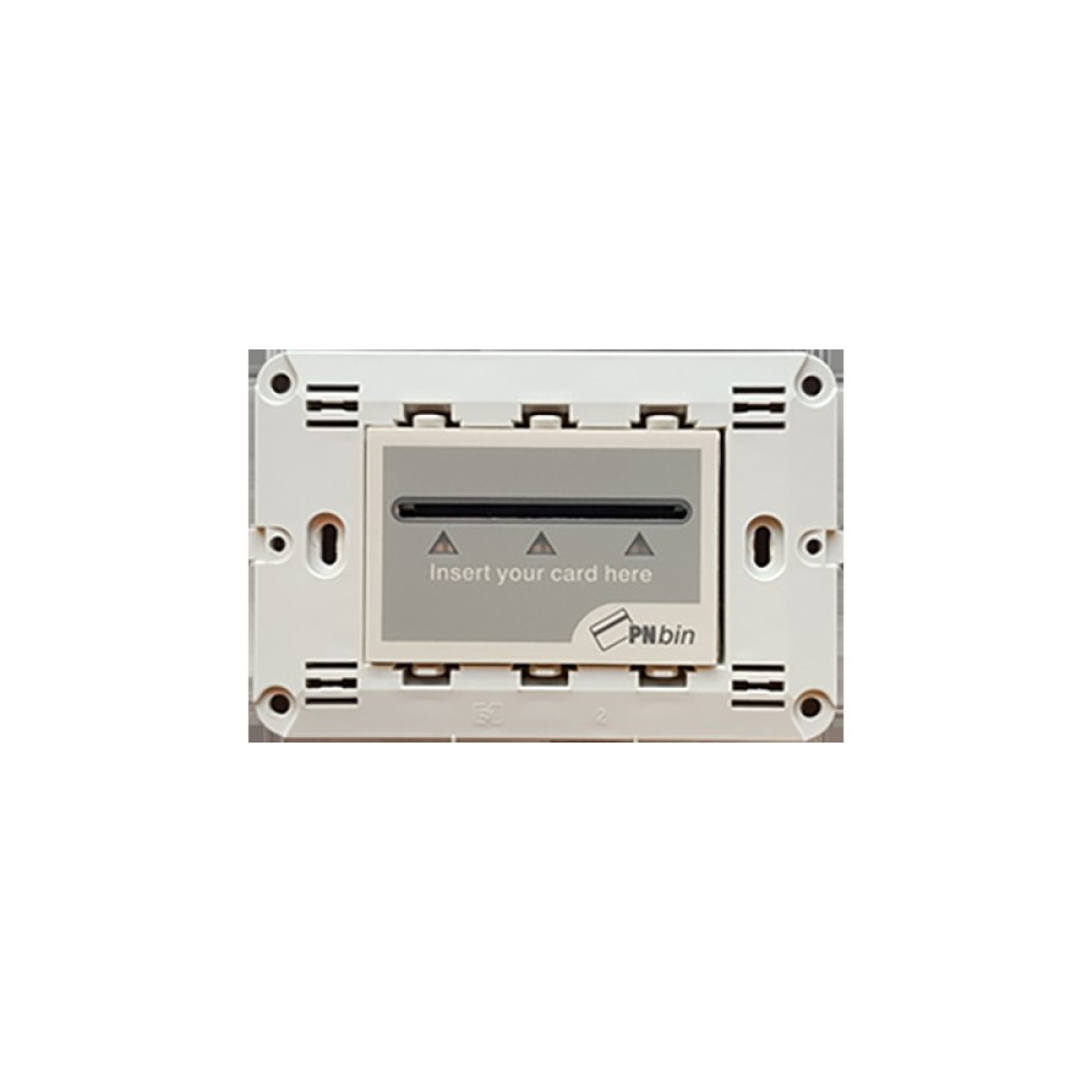 MODYS ΚΑΡΤΟΔΙΑΚΟΠΤΗΣ RFID &amp; ΒΑΣΗ ΣΤΗΡΙΞΗΣ ΜΕ ΒΙΔΕΣ 3 ΣΤΟΙΧΕΙΩΝ ΑΠΑΛΟ ΓΚΡΙ 24VDC IP20