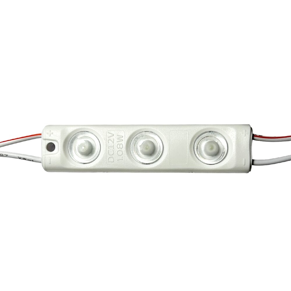 LED MODULE 12V PC 1,08W 6500K 180LM/M 50.000HRS IP66 Ra70 5YRS, 3pcs