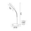 NETTO LED Φ/Σ ΓΡΑΦΕΙΟΥ 5W ΠΡΑΣΙΝΟ 4000Κ ΜΕ ΣΠΙΡΑΛ 230V Φ13XH47,5CM BAZ