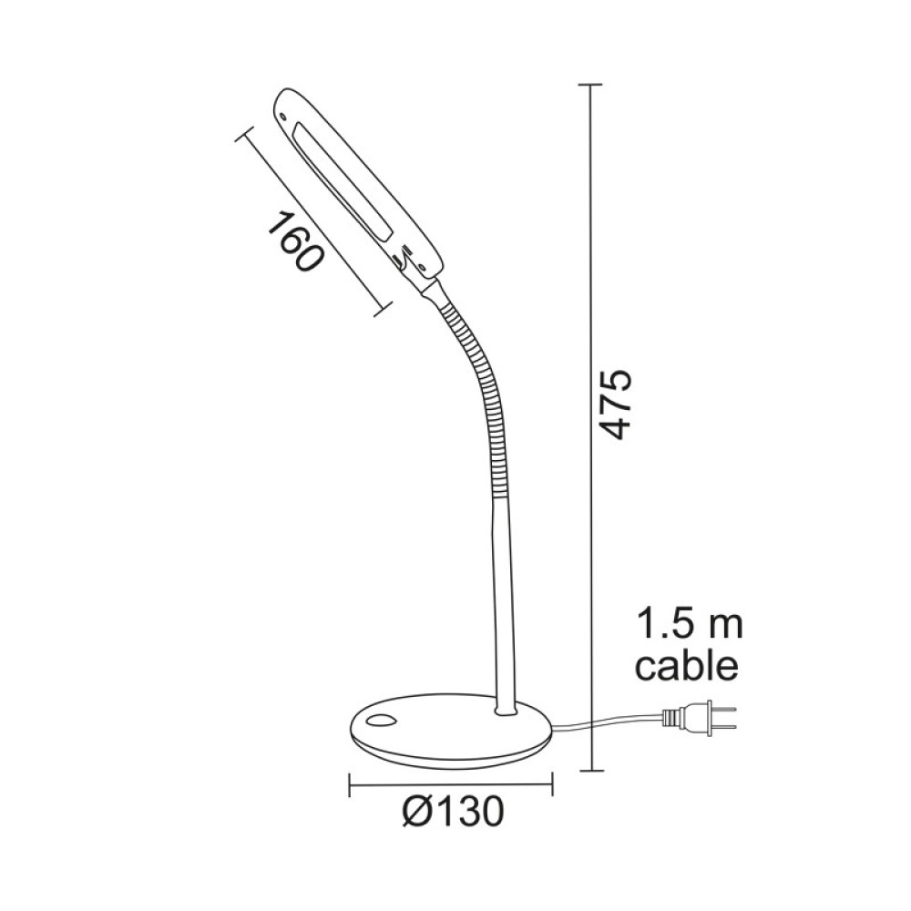 LED Φ/Σ ΓΡΑΦΕΙΟΥ 5W ΡΟΖ 4000Κ ΜΕ ΣΠΙΡΑΛ 230V Φ13XH47,5CM BAZ