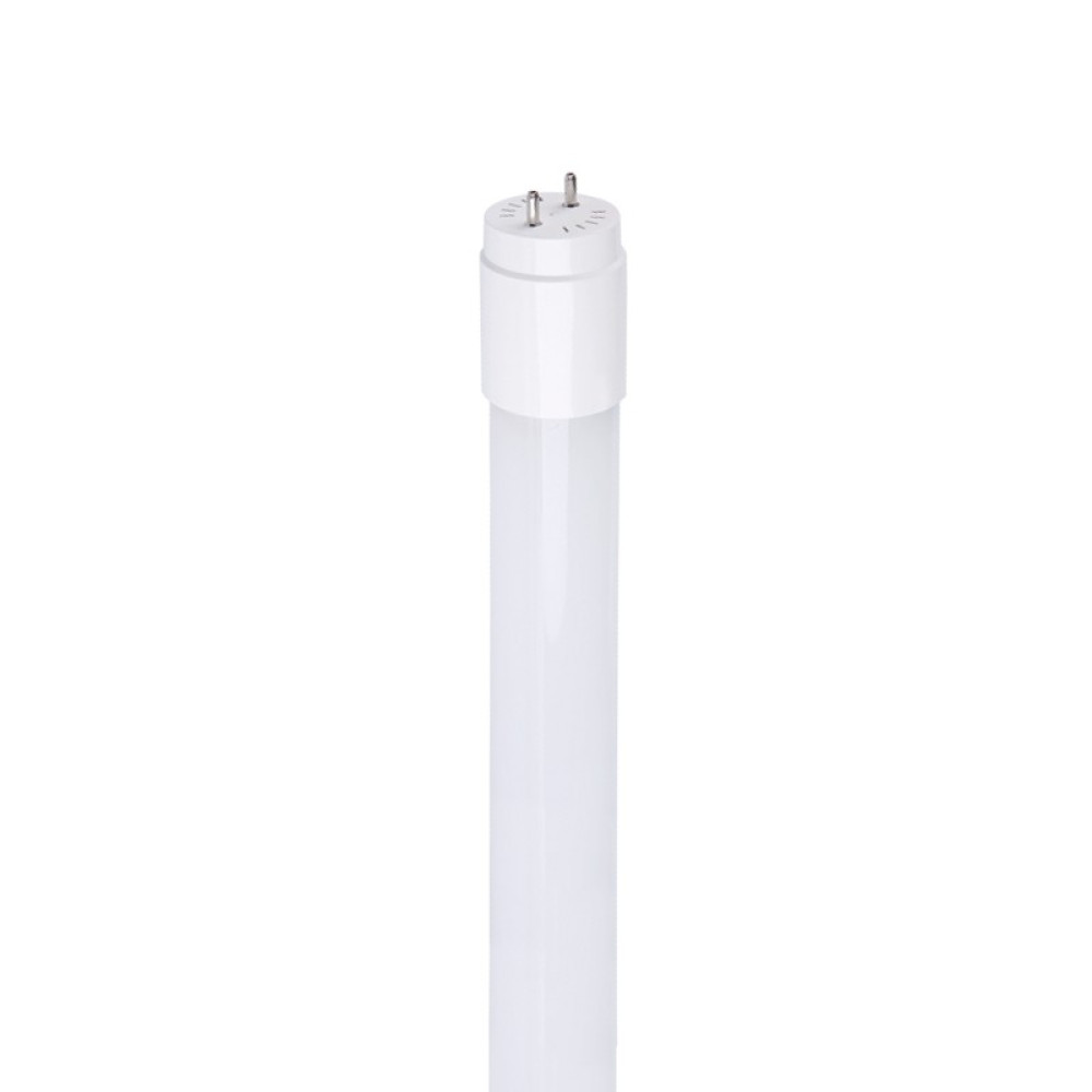 LED SMD T8  ΓΥΑΛΙΝΟ 18W 6000K 120CM 85-265V AC 1850LM RA80 30000HRS 180° 1xG13