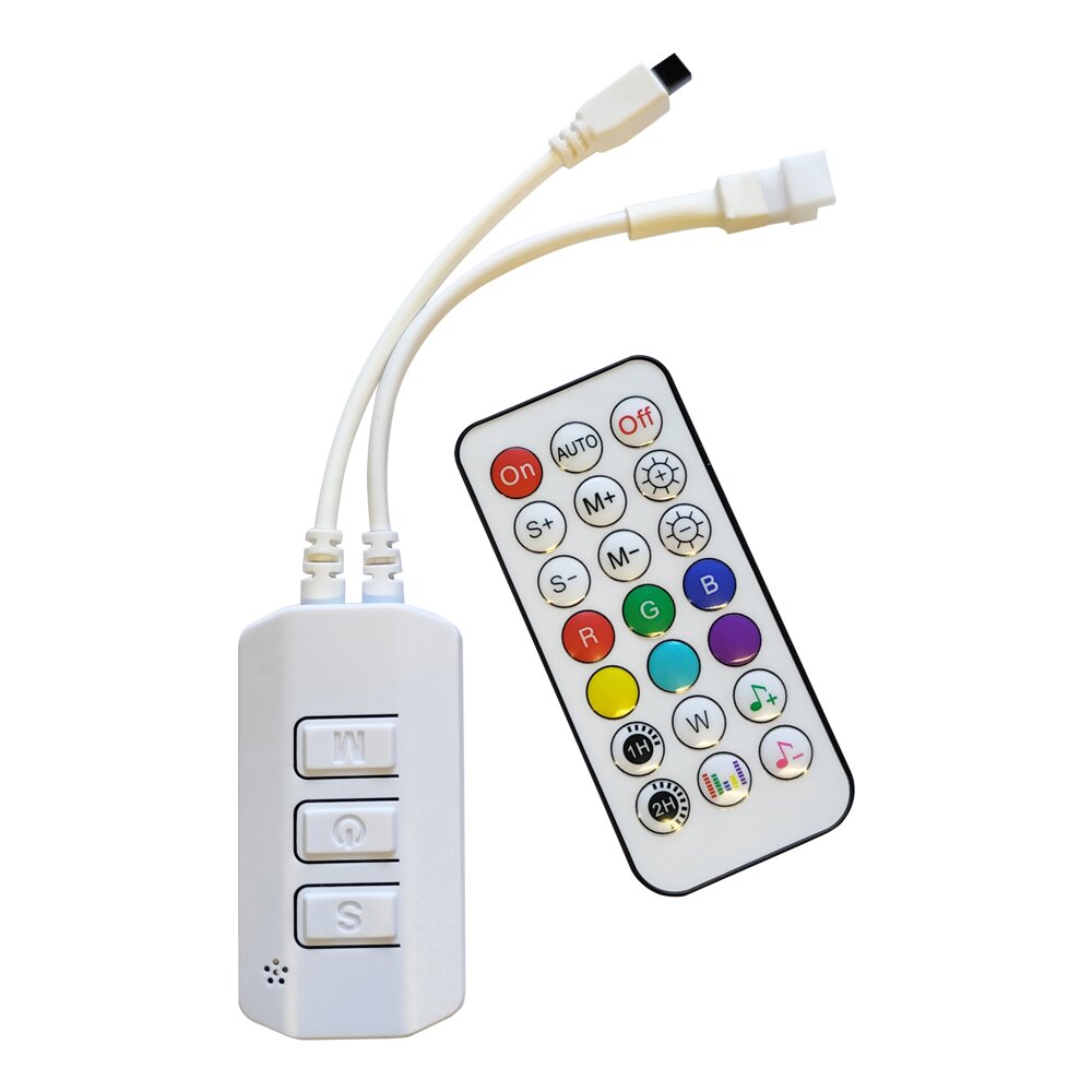 REMOTR CONTROL+CONTROLLER 24V RGB 10M DIGITAL STRIPS WITH MUSIC
