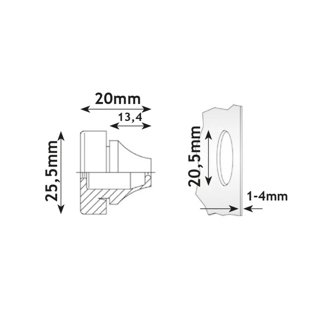 ΤΑΠΕΣ ΣΤΕΓΑΝΟΠΟΙΗΣΗΣ FLIPSEAL M20 IP67