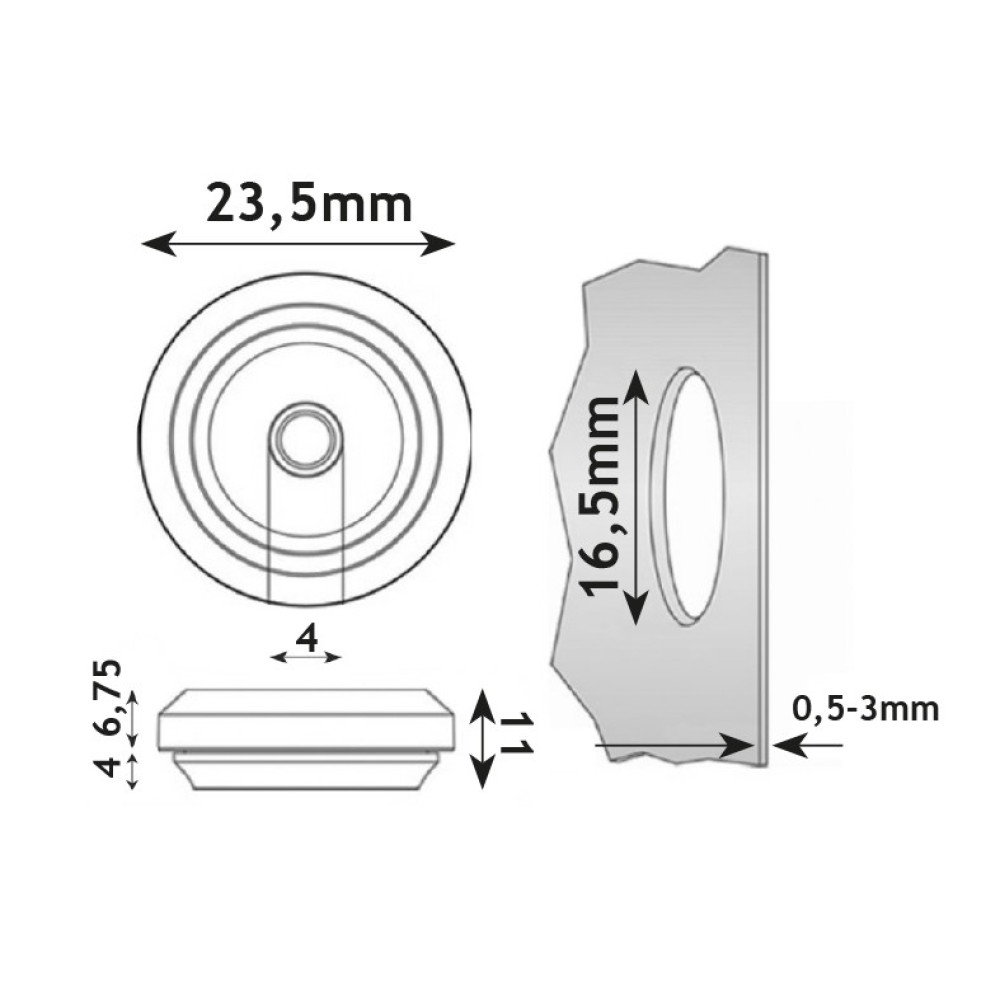 ΤΑΠΕΣ ΣΤΕΓΑΝΟΠΟΙΗΣΗΣ QUICKSEAL M16 IP67