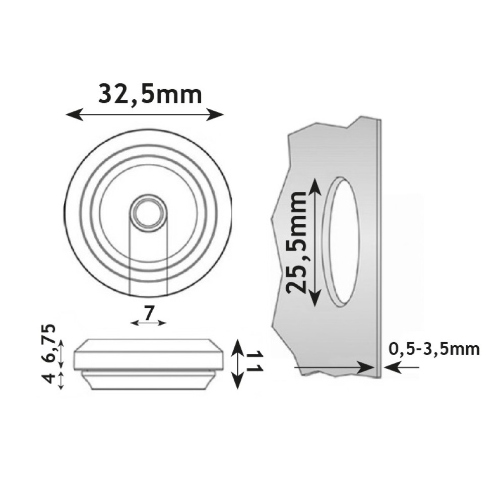 ΤΑΠΕΣ ΣΤΕΓΑΝΟΠΟΙΗΣΗΣ QUICKSEAL M25 IP67