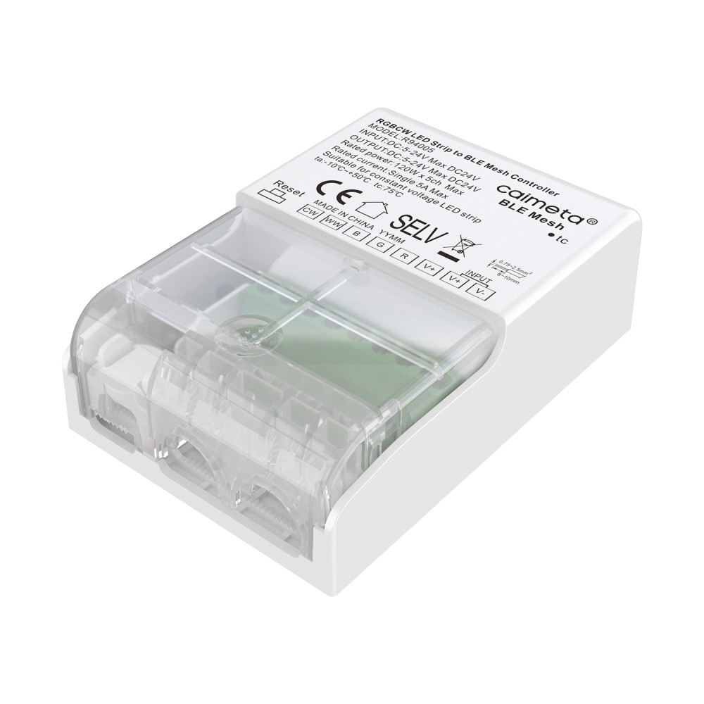 CAIMETA ΕΛΕΓΚΤΗΣ BLUETOOTH ΓΙΑ ΤΑΙΝΙΑ LED RGBCW ΛΕΥΚΟΣ 5YRS  86x52x30mm