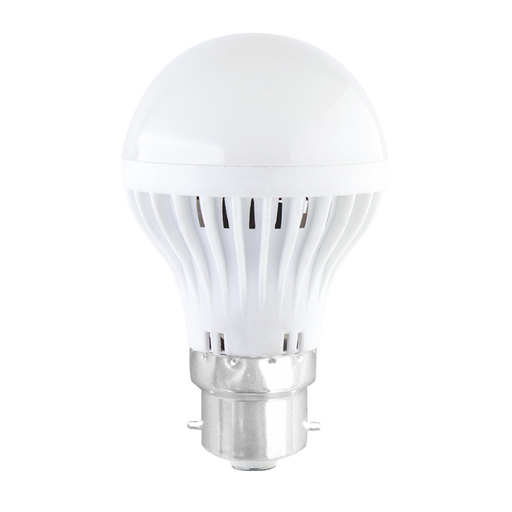 LED SMD B22 A60 6W 3000K 230V AC 400LM RA80 20000HRS 180°