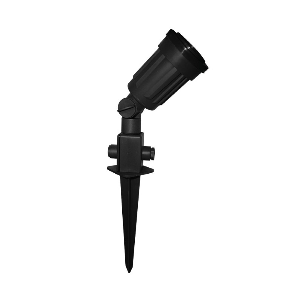 PAR38 - ΣΠΟΤ ΚΗΠΟΥ PC ΜΑΥΡΟ ΣΥΜΒΑΤΙΚΟ 1xΕ27 IP54 Φ80x440mm
