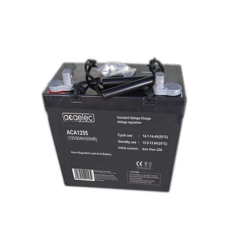 ΜΠΑΤΑΡΙΑ AGM VRLA 12V 55AH/20HR 16,2kg 225X135X217MM