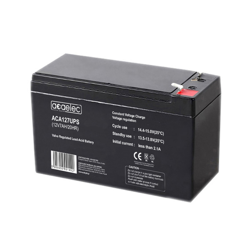 ΜΠΑΤΑΡΙΑ AGM VRLA 12V 7AH/20HR 1,952kg 148X62X98MM