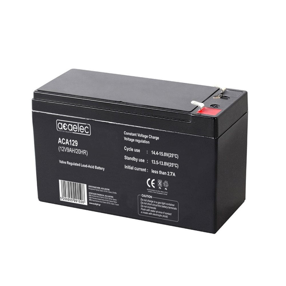 ΜΠΑΤΑΡΙΑ AGM VRLA 12V 9AH/20HR 2,45kg 147X62X98MM
