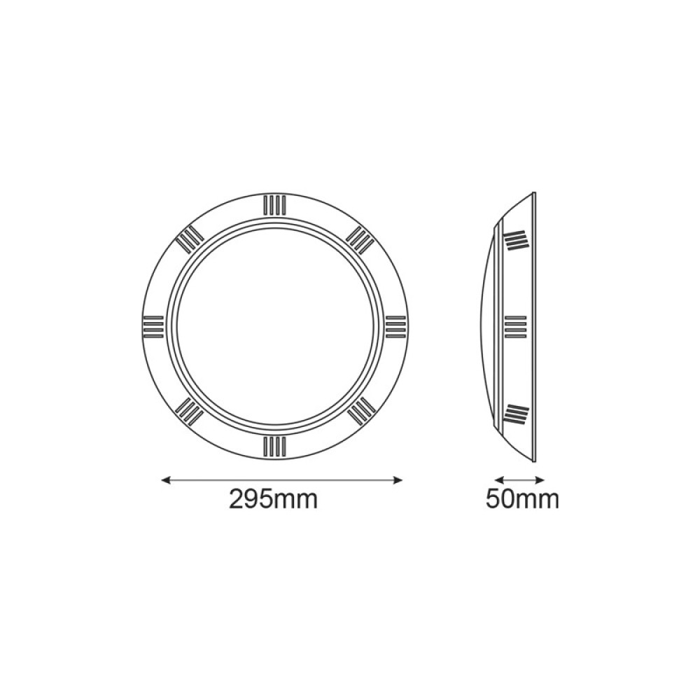 LED ΠΛΑΣΤΙΚΟ ΦΩΤΙΣΤΙΚΟ ΠΙΣΙΝΑΣ 12V AC/DC 25W 4000K 2030LM 90° IP68
