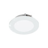 LED ΣΠΟΤ ΦΩΤΙΣΤΙΚΟ ΧΩΝΕΥΤΟ ΛΕΥΚΟ ΣΤΡΟΓΓΥΛΟ 2W 3000K 155LM 230V AC 100° Ra80