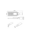 LED ΦΩΤΙΣΤΙΚΟ ΟΔΙΚΟΥ 230V AC 60W 4000K 8400LM 150Χ75˚ CLASS II IP66