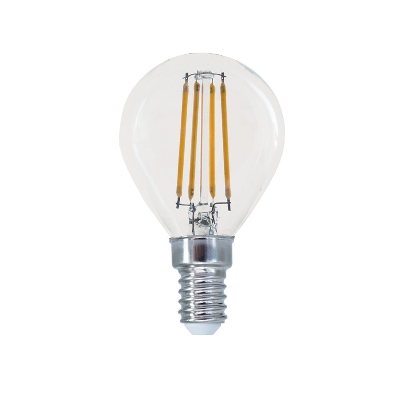 FILAMENT LED 4W 2700K 230V AC 480LM RA80 30000HRS 360° 1xE14