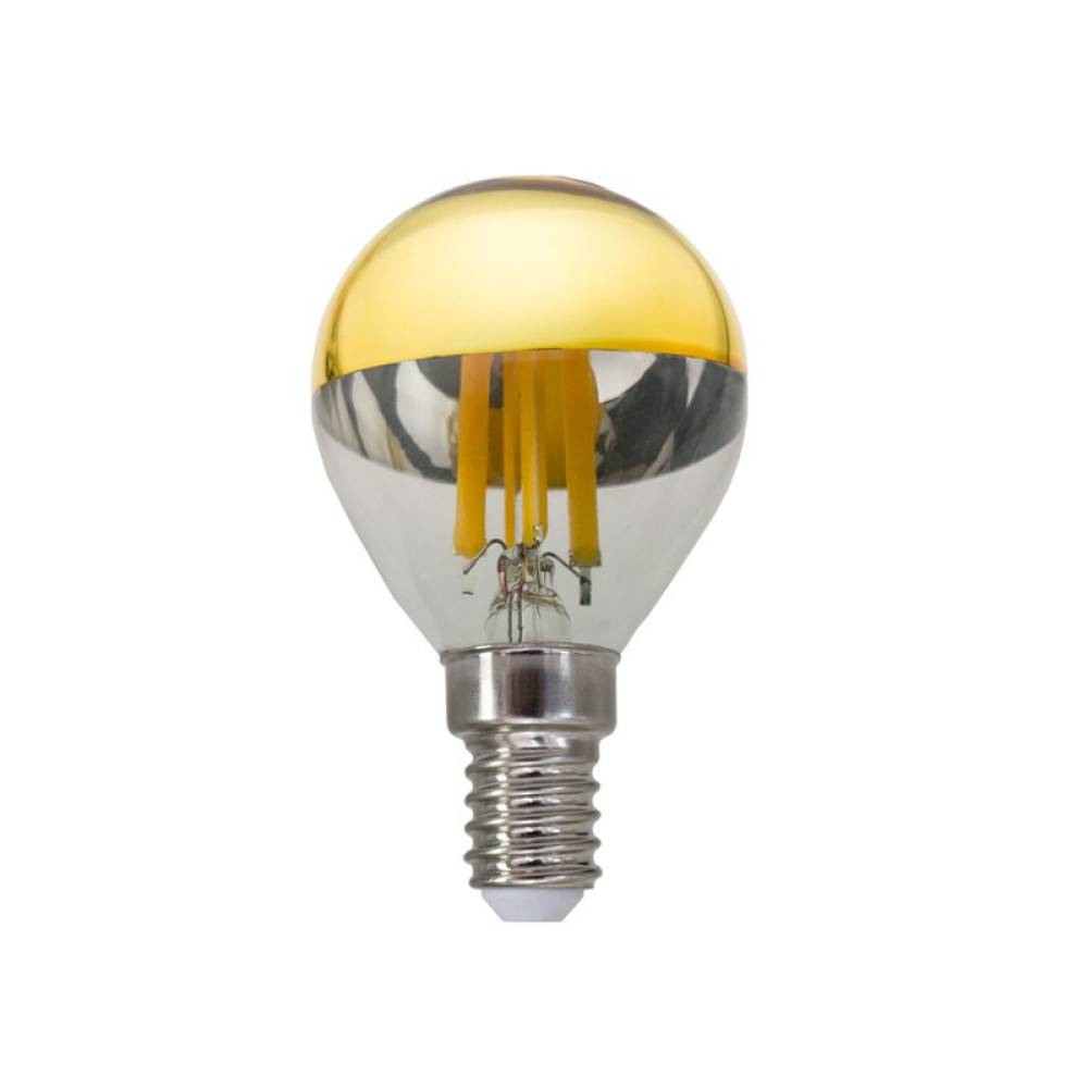 FILAMENT LED 1xE14 DIM 1xG45 ΧΡΥΣΟ 5W 2700K 230V AC 620LM RA80 30000HRS 180°