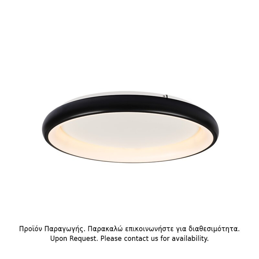 ΟΡΟΦΗΣ Φ/Σ LED 45W DIMMER CCT 3600LM ΜΑΥΡΟ ΜΕΤΑΛΛΙΚΟ D61XH8,5CM DIANA