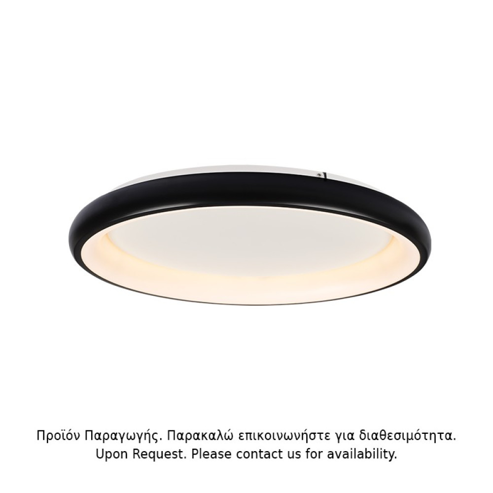 ΟΡΟΦΗΣ Φ/Σ LED 73W DIMMER CCT 5250LM ΜΑΥΡΟ ΜΕΤΑΛΛΙΚΟ D81XH8,5CM DIANA