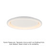 ΟΡΟΦΗΣ Φ/Σ LED 73W DIMMER CCT 5250LM ΛΕΥΚΟ ΜΕΤΑΛΛΙΚΟ D81XH8,5CM DIANA