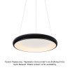 ΚΡΕΜΑΣΤΟ Φ/Σ LED 45W DIMMER CCT 3600LM ΜΑΥΡΟ ΜΕΤΑΛΛΙΚΟ D61XH120CM DIANA