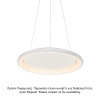 ΚΡΕΜΑΣΤΟ Φ/Σ LED 45W DIMMER CCT 3600LM ΛΕΥΚΟ ΜΕΤΑΛΛΙΚΟ D61XH120CM DIANA