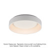 ΟΡΟΦΗΣ Φ/Σ LED 48W DIMMER CCT 5350LM ΛΕΥΚΟ ΜΕΤΑΛΛΙΚΟ D60XH14CM APOLLO