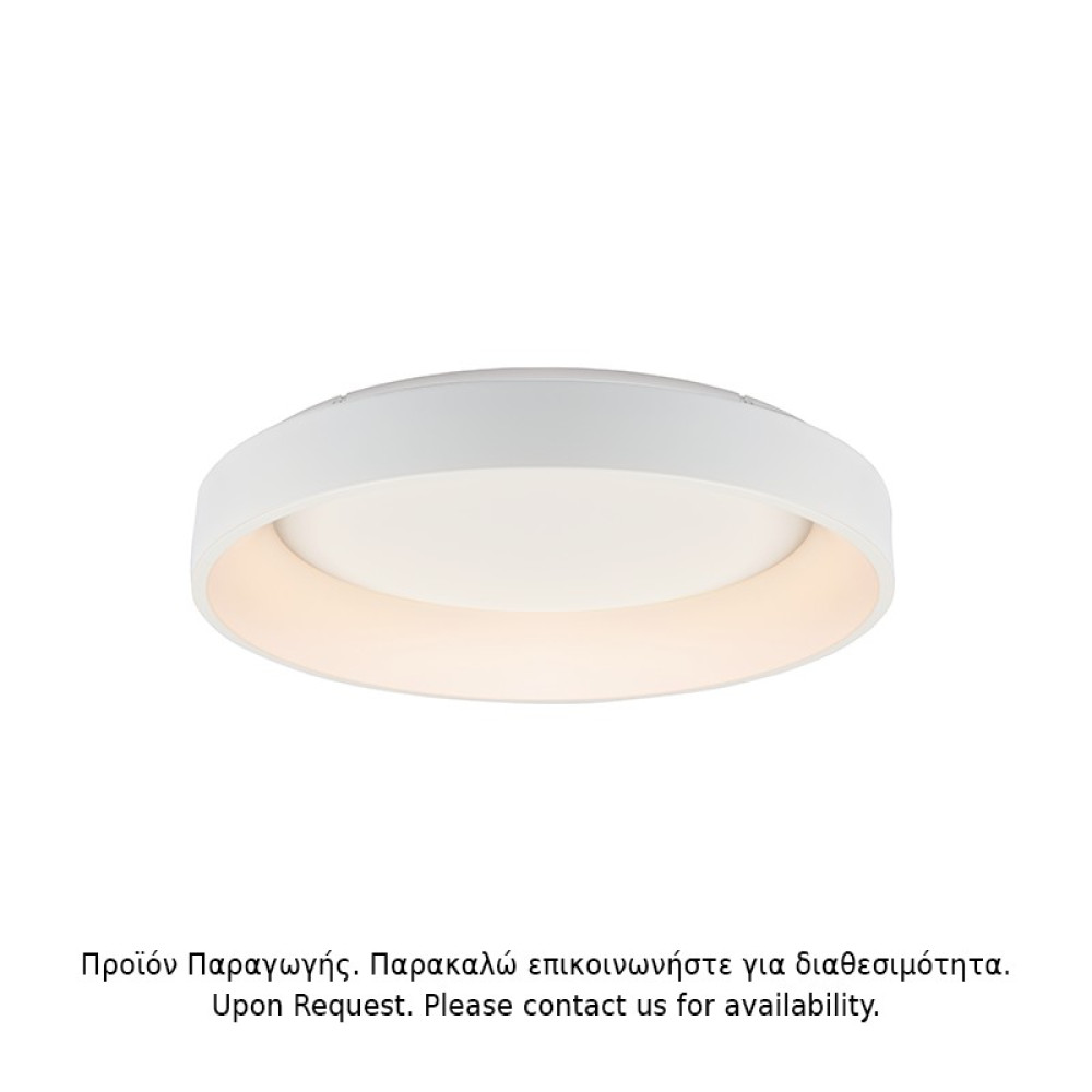 ΟΡΟΦΗΣ Φ/Σ LED 73W CCT 5450LM ΛΕΥΚΟ ΜΕΤΑΛΛΙΚΟ D78XH14CM APOLLO