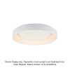 ΟΡΟΦΗΣ Φ/Σ LED 73W CCT 5450LM ΛΕΥΚΟ ΜΕΤΑΛΛΙΚΟ D78XH14CM APOLLO