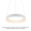 ΚΡΕΜΑΣΤΟ Φ/Σ LED 48W DIMMER CCT 5350LM ΛΕΥΚΟ ΜΕΤΑΛΛΙΚΟ D60XH120CM APOLLO