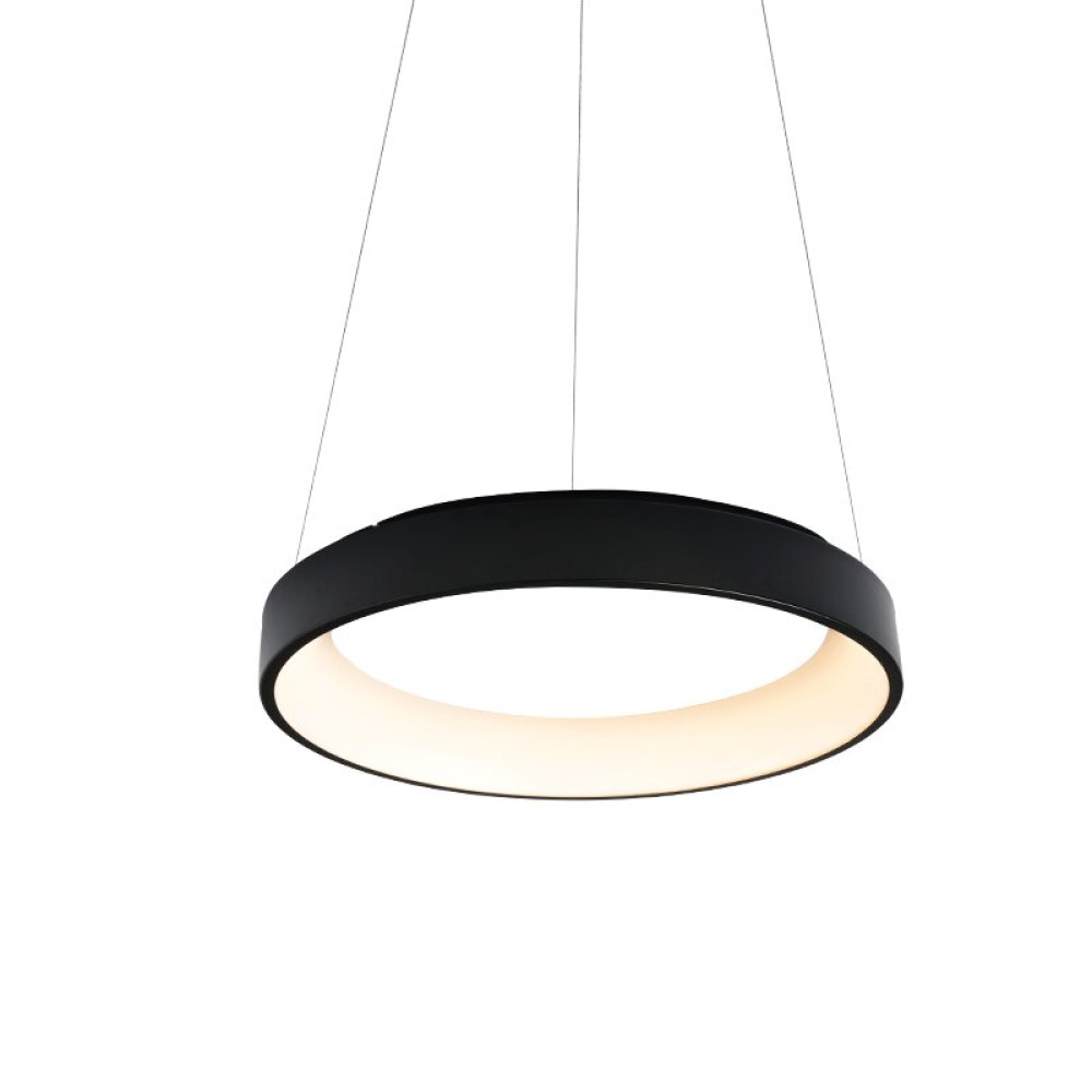 NETTO ΦΩΤΙΣΤΙΚΟ ΚΡΕΜΑΣΤΟ ΜΑΥΡΟ ΜΑΤ ΜΕΤΑΛΛΙΚΟ LED 80W 3000K 4100Lm IP20 Φ780Χ1200MM