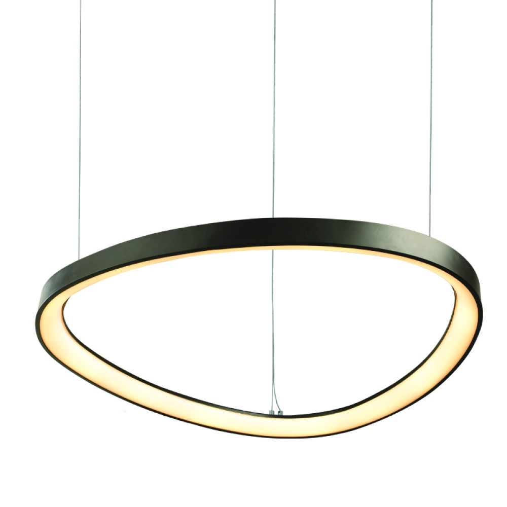 HARMONY-ΦΩΤΙΣΤΙΚΟ ΚΡΕΜΑΣΤΟ ΜΑΥΡΟ ΜΑΤ ΑΛΟΥΜΙΝΙΟΥ LED SMD 44W CCT 4670LM IP20 Φ600Χ1200ΜΜ