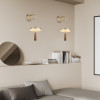 ASIAN-ΦΩΤΙΣΤΙΚΟ ΕΠΙΤΟΙΧΟ ΧΡΥΣΟ ΑΛΟΥΜΙΝΙΟΥ LED SMD 11W CCT 715LM IP20 164X222X400-700MM