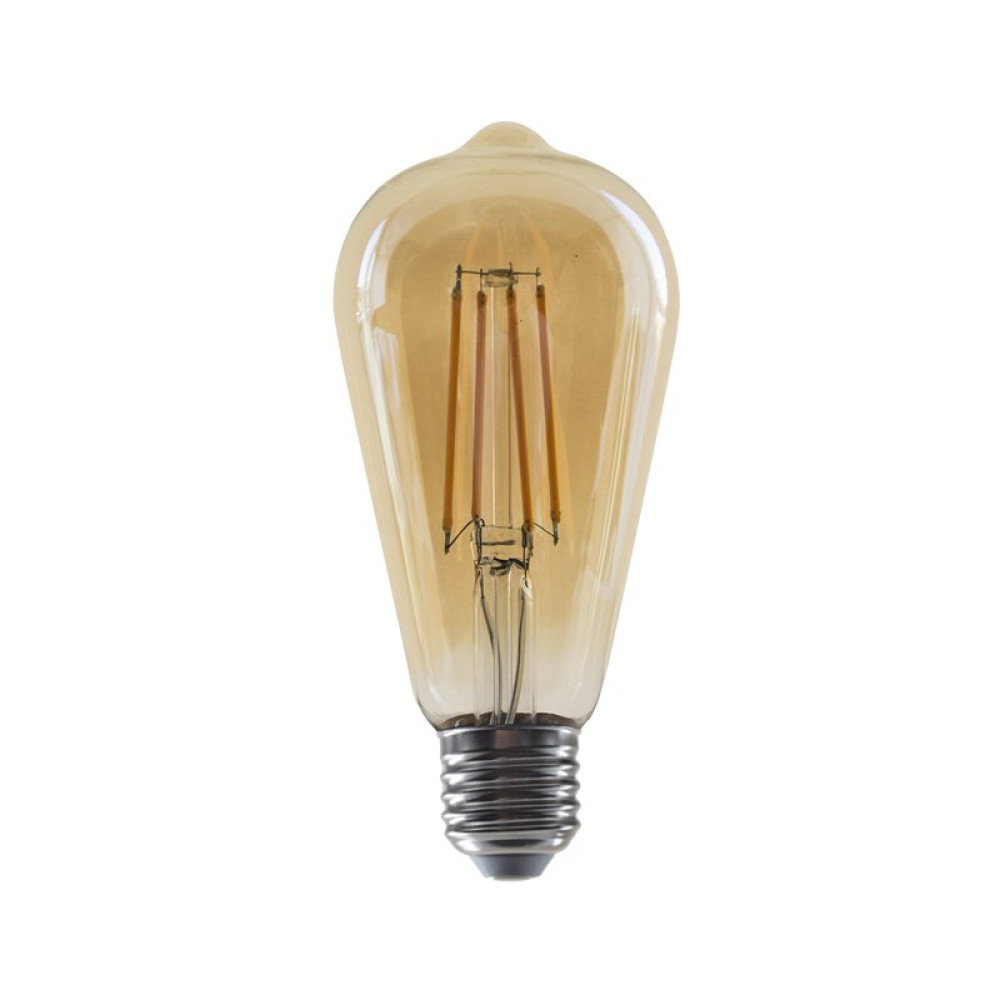 FILAMENT LED ΚΕΧΡΙΜΠΑΡΙ DIM ST64 8W 2700K 230V AC 900LM RA80 30000HRS 360° 1xE27