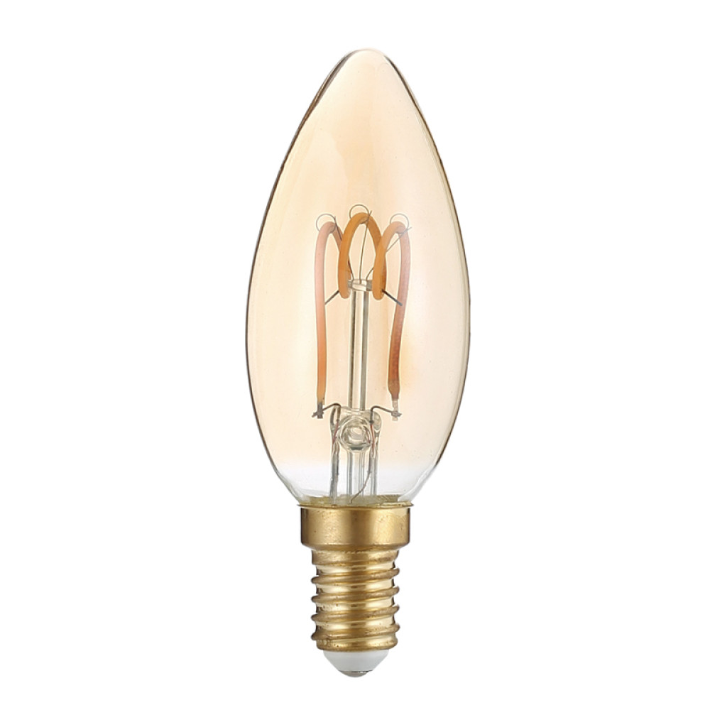 FILAMENT LED ΚΕΧΡΙΜΠΑΡΙ 3W 2700K 230V AC 200LM RA80 30000HRS 300° 1xE14
