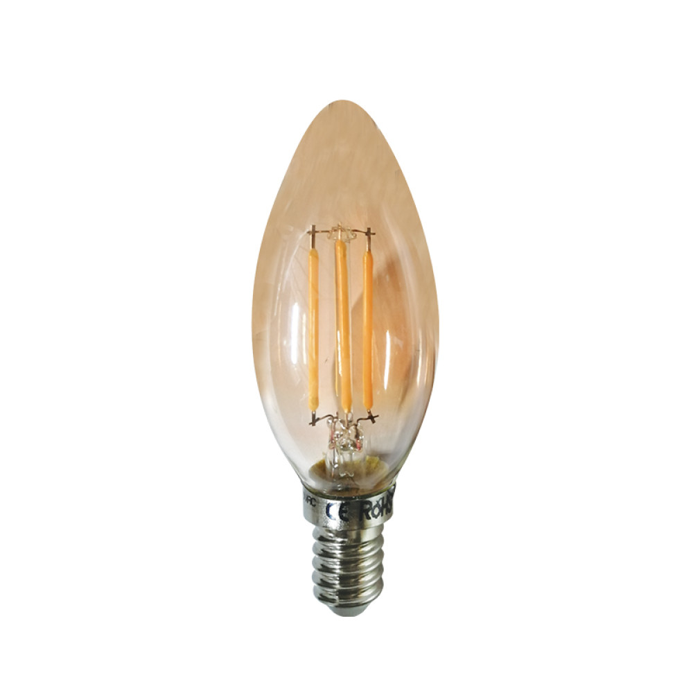 FILAMENT LED STEP ΚΕΧΡΙΜΠΑΡΙ DIM C35 5W 2700K 230V AC 400LM RA80 30000HRS 300° 1xE14