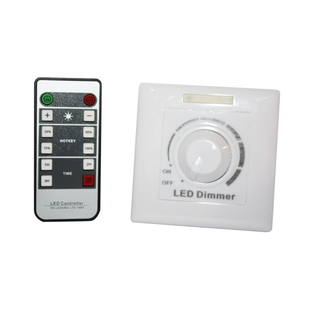 LED ΕΠΙΤΟΙΧΟ TRIAC DIMMER 220V AC 200W &amp; RF REMOTE