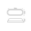 LED PC WHITE WALL LUMINAIRE 230V AC IP65 20W 1750lm 4000K 110° Ra80