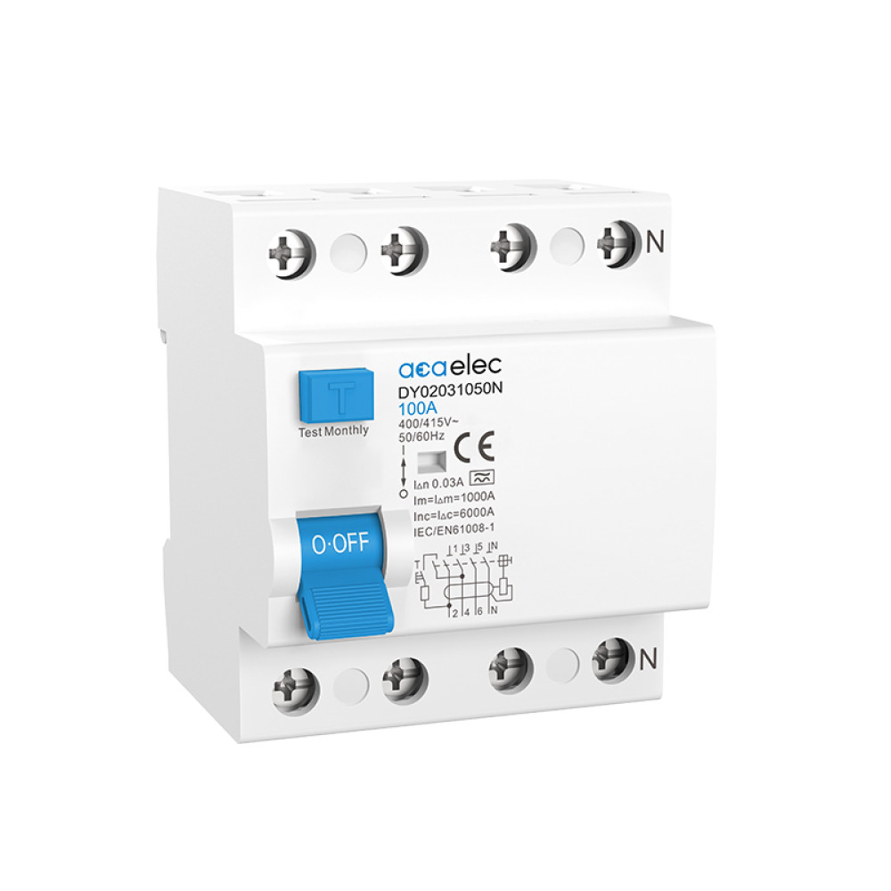 RCCB 4X100A 30MA 4M  A-TYPE