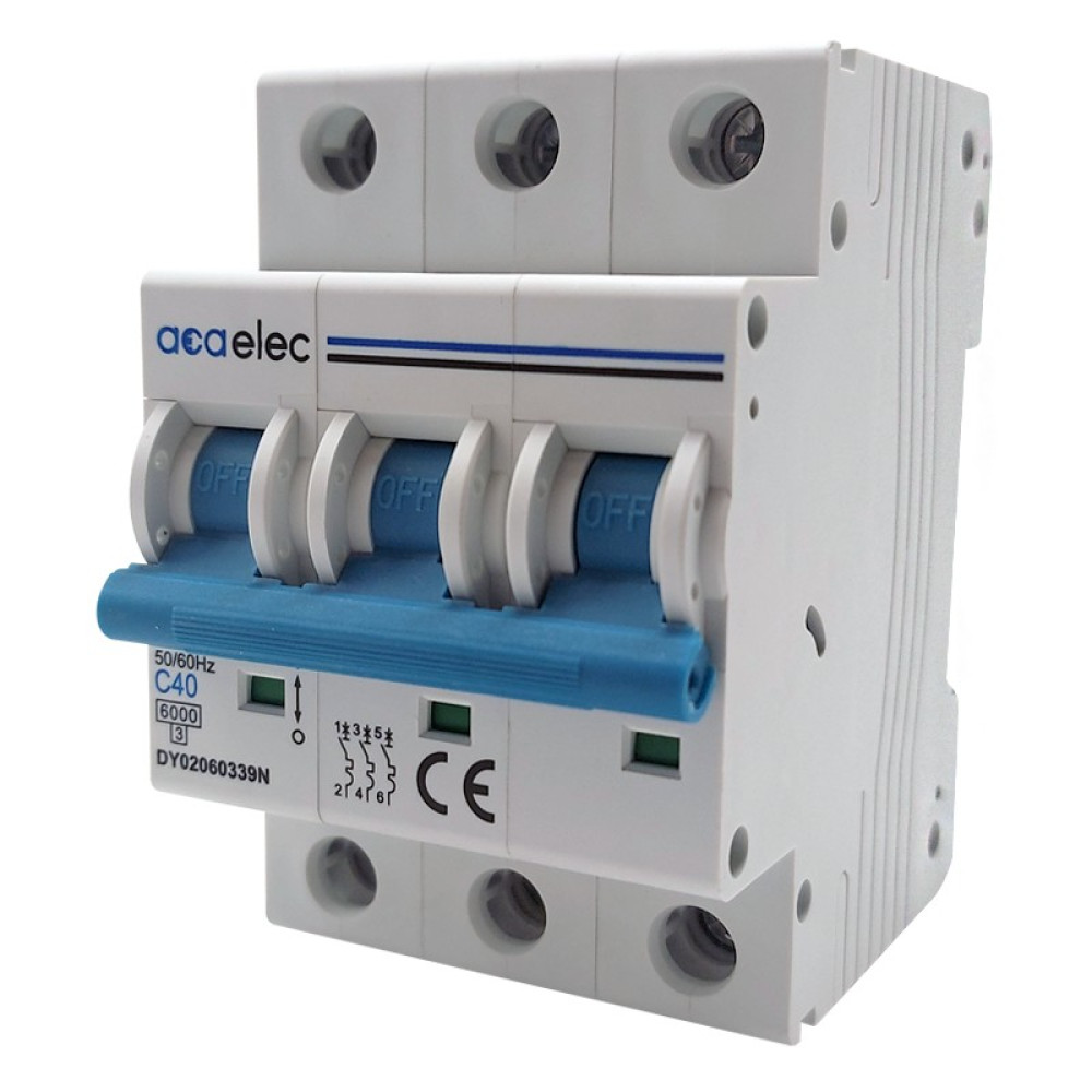 MCB 3P C40 6KA 3M